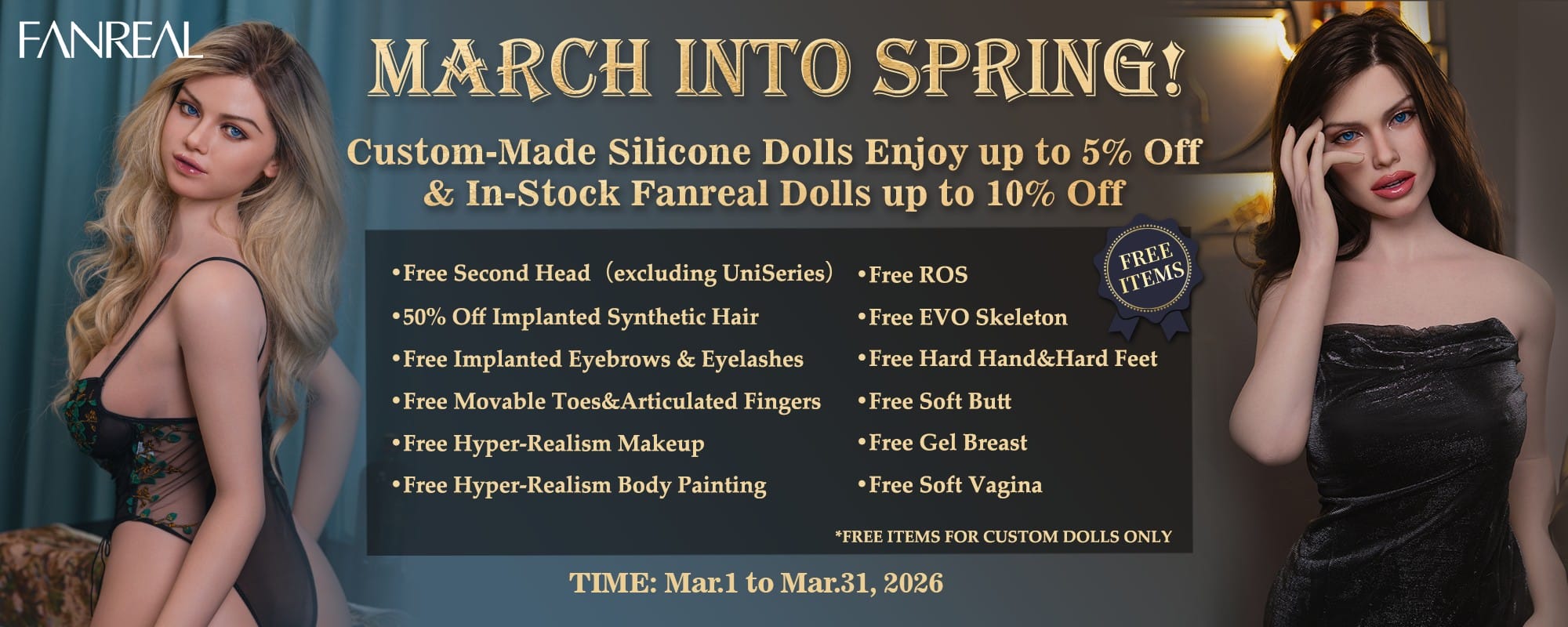 FanReal Doll Promotion Mars 2026